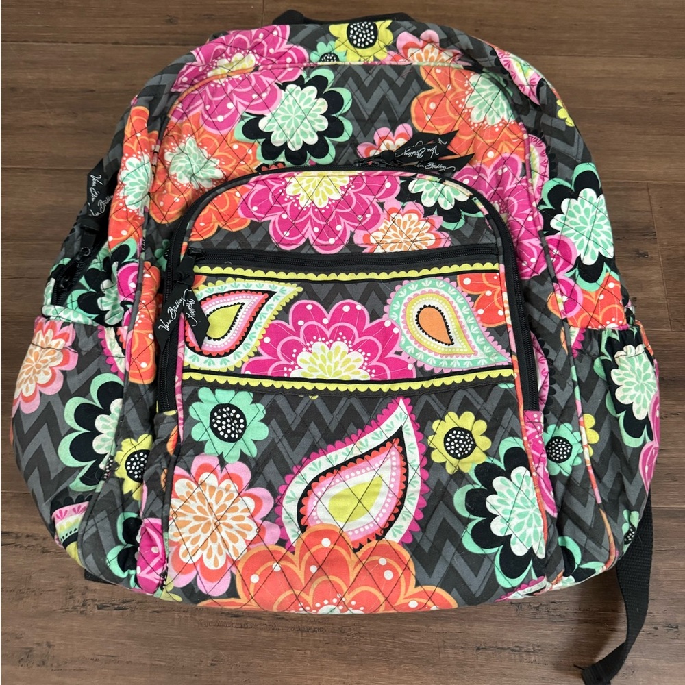 Vera Bradley Pink Patterned Backpack - image 1